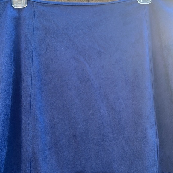 H by Halston Classic Faux Suede Peplum Skirt Sz L - Picture 5 of 12